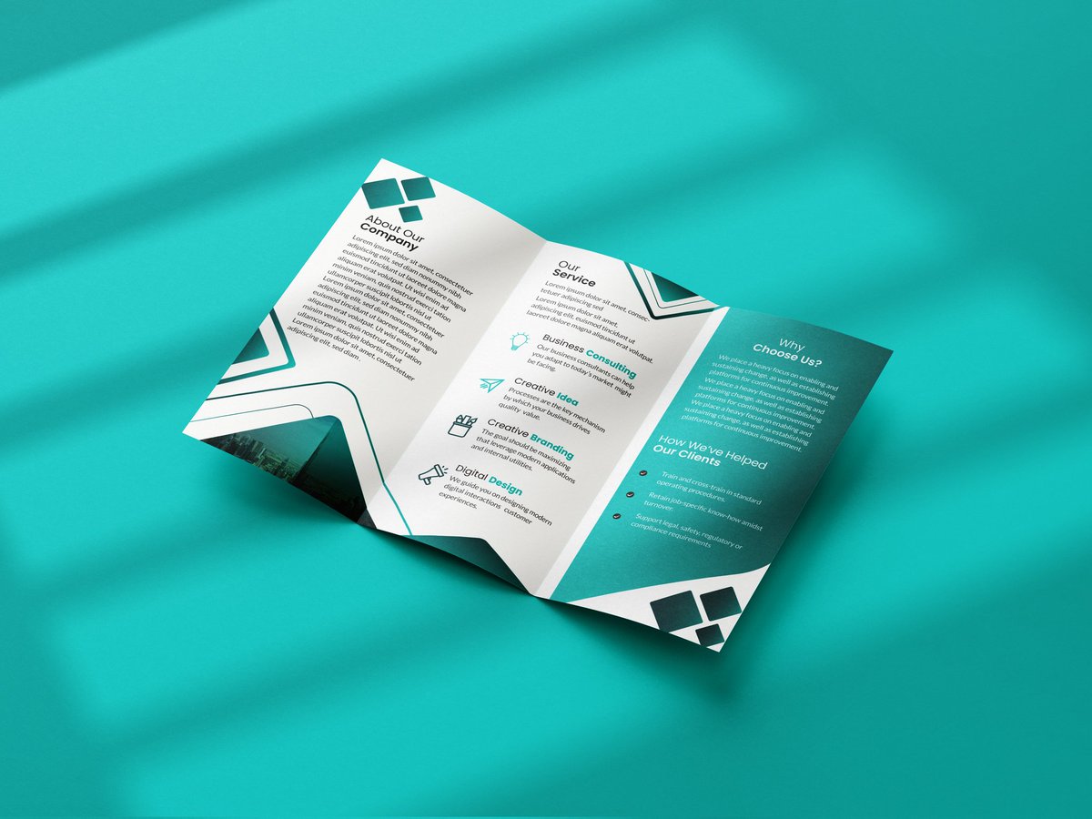 Lggrap's tweet image. 📁 Trifold Folder Design
Clean. Professional. Branded.

Designed to showcase services and leave a lasting impression.
Perfect for company profiles, events, or marketing kits.

💬 Like it? DM me for custom designs!

#TrifoldDesign #GraphicDesigner #PrintDesign #CreativeWork
