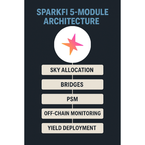 0xFattDeFi's tweet photo. Cookiers,

Been diving into @sparkfinance lately, and honestly, they’re tackling a real pain point in DeFi: fragmented stablecoin liquidity and the headache of chasing yield across a dozen chains.

But this ain’t just another tool.

➜ It feels like Sky Protocol (ex-MakerDAO) is cooking up a full-blown automated yield engine for stables, and with @cookiedotfun - $COOKIE in the mix, there’s some serious narrative + community power backing it.

❓How SparkFi Actually Works?  It’s all about automation.

You toss in $USDC - and the engine kicks in:

▸Bridging (via SkyLink + Circle CCTP)
▸Peg stability (1:1 swaps between USDS/sUSDS/USDC using Spark’s PSM)
▸Smart yield routing (USDS gets deployed into top protocols like Aave, Morpho, etc.)

They’ve got a 5-part system handling this:

Sky Allocation | Bridges | PSM | Off-chain Monitoring | Yield Deployment

➜ It’s basically a self-optimizing loop governed by Sky. Capital flows in, gets deployed, yield comes out - across chains.

❓So Where’s $COOKIE in All This? That’s where it gets interesting.

Cookie isn’t just vibes, it might be the key to priority ccess, governance rights, maybe even staking or launchpad plays built on top of SparkFi infra.

This blend of emotion + infrastructure creates a moat.
Sky handles the yield engine.
Cookie powers the community + coordination layer.

And with SkyDAO governing stuff like strategy whitelists, asset caps, and cross-chain settings - it’s not just efficient, it’s transparent.

❓Bigger Picture: Is This the Future of Cross-Chain Yield?

This ain’t just a bridge. It’s not just a yield farm.

Feels like they’re building the foundational infrastructure for stablecoin capital efficiency in a multi-chain world.

If they pull it off, SparkFi could be core plumbing not just for DeFi, but also for #DePIN, decentralized AI, and whatever’s next.

➜ Stablecoin liquidity that’s optimized, automated, and governed - across chains. 
That’s not a product. That’s a paradigm shift.

➜ All in all, SparkFi feels like more than just another DeFi tool - it’s shaping up to be the backbone for stablecoin yield in a cross-chain world. 

If they nail the execution, this could be the infra layer everyone builds on top of.

Let's $COOKIE , and let's Snapp