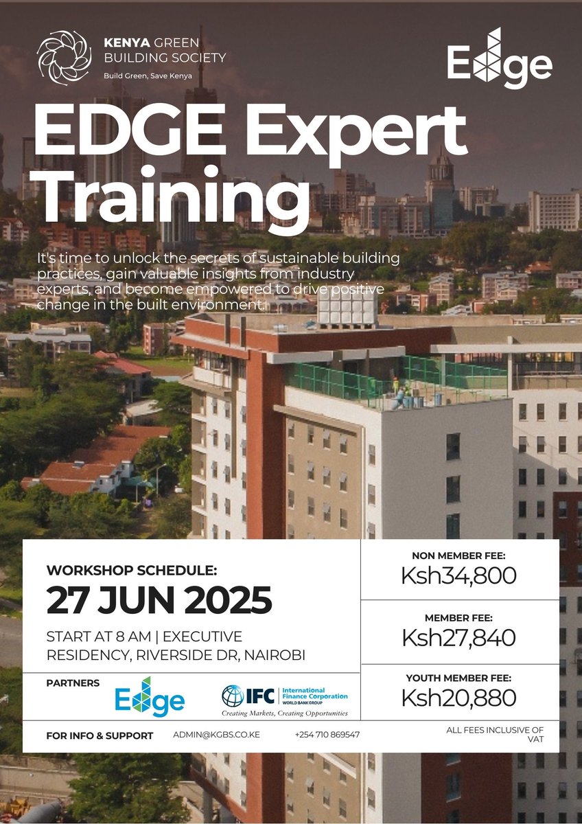 When you register for the EDGE Expert Training on 27 June 2025 as a KGBS member, you’ll not only gain globally recognized certification —You’ll also become part of our KGBS Green Buddy initiative, a mentorship and hands-on experience. 
Register : app.glueup.com/events/144376/…