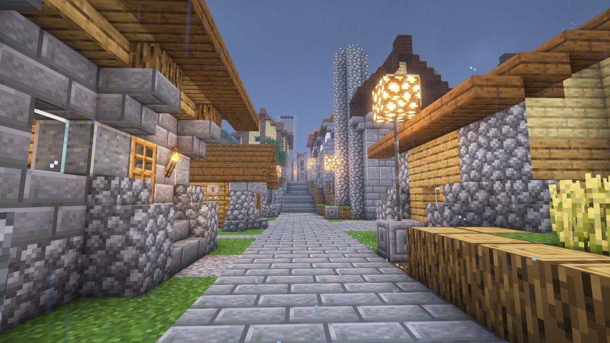 🌧️ Raindrops gently fall, and the streetlights illuminate each step home.