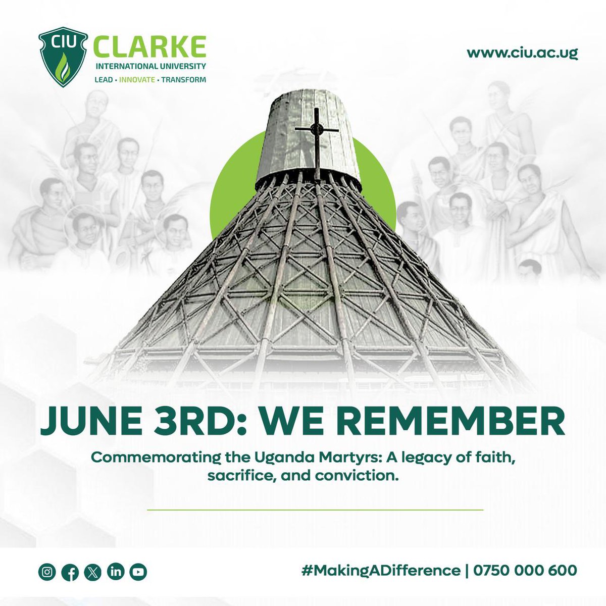 RoseNanyongaCla's tweet image. Uganda Martyrs: A legacy of #Faith. #Resilience. #Conviction Remembering with @CIUuga