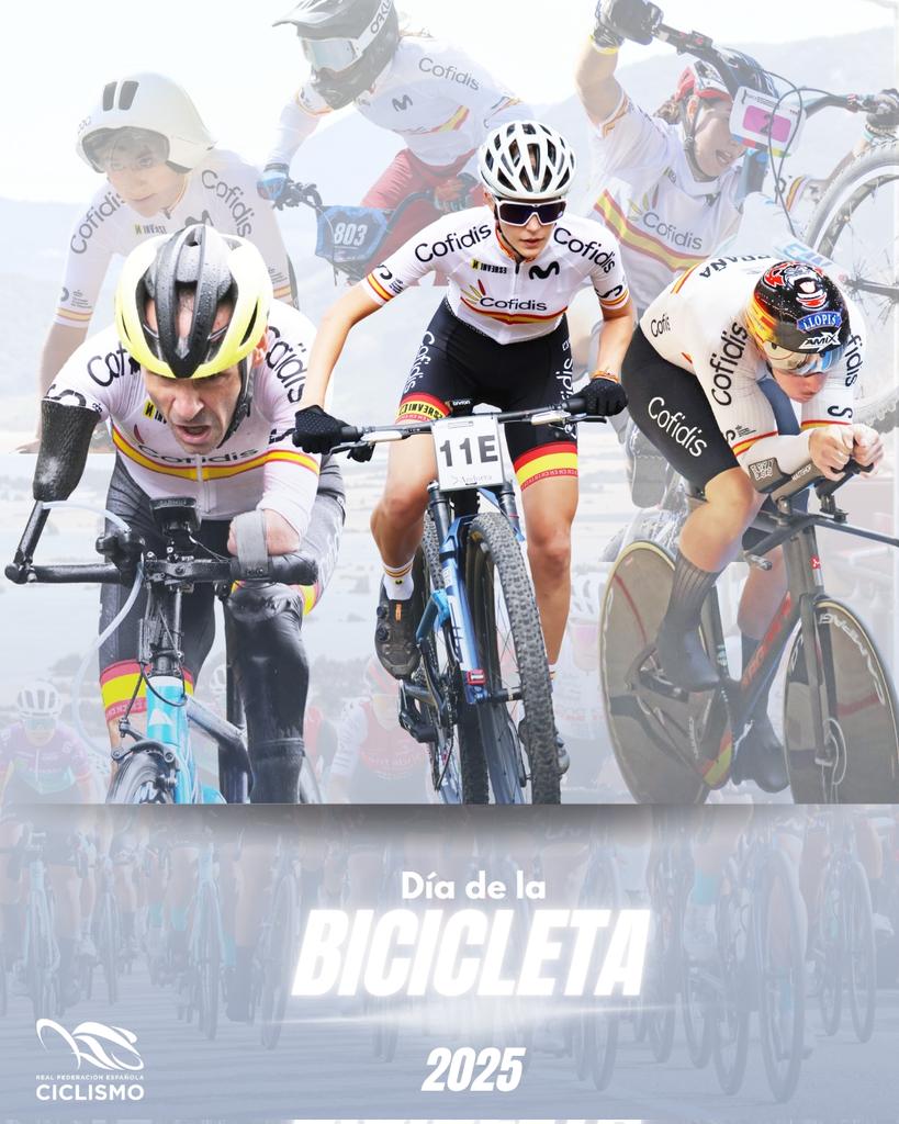 ¡Hoy celebramos el #DiaDeLaBicicleta !🚲

Un día para reivindicar la bici como la mejor herramienta para cambiar el mundo 🌎 

La bici es deporte, salud, sostenibilidad, buenos valores...✨

¡Sigamos disfrutando de nuestra pasión!🚴‍♀️

#Bici #Diadelabici #worldbicycleday #Ciclismo