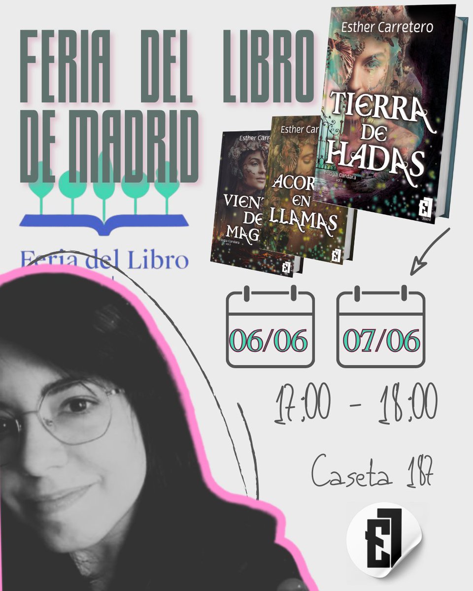 ¿Nos veremos este viernes y sábado por la Feria del Libro de Madrid? 🥰📚

¡Estaré firmando ambos días, en las casetas 243 y 187! Qué ganaaaasss 😜

(¡Y traeré regalitos para dar con la firma!)
