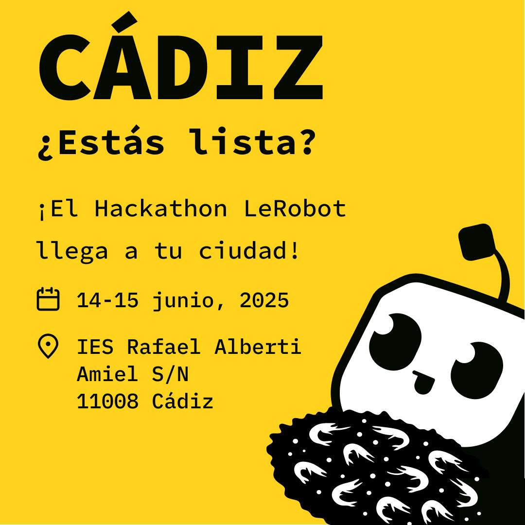 ¡Notición!

El mayor evento de robótica open source del año, solo en el <a href="/IESAlbertiCadiz/">IES Rafael Alberti Cádiz</a>. ¡Única sede presencial en toda España!
🤖🦾🚀

iesrafaelalberti.es/somos-sede-del…