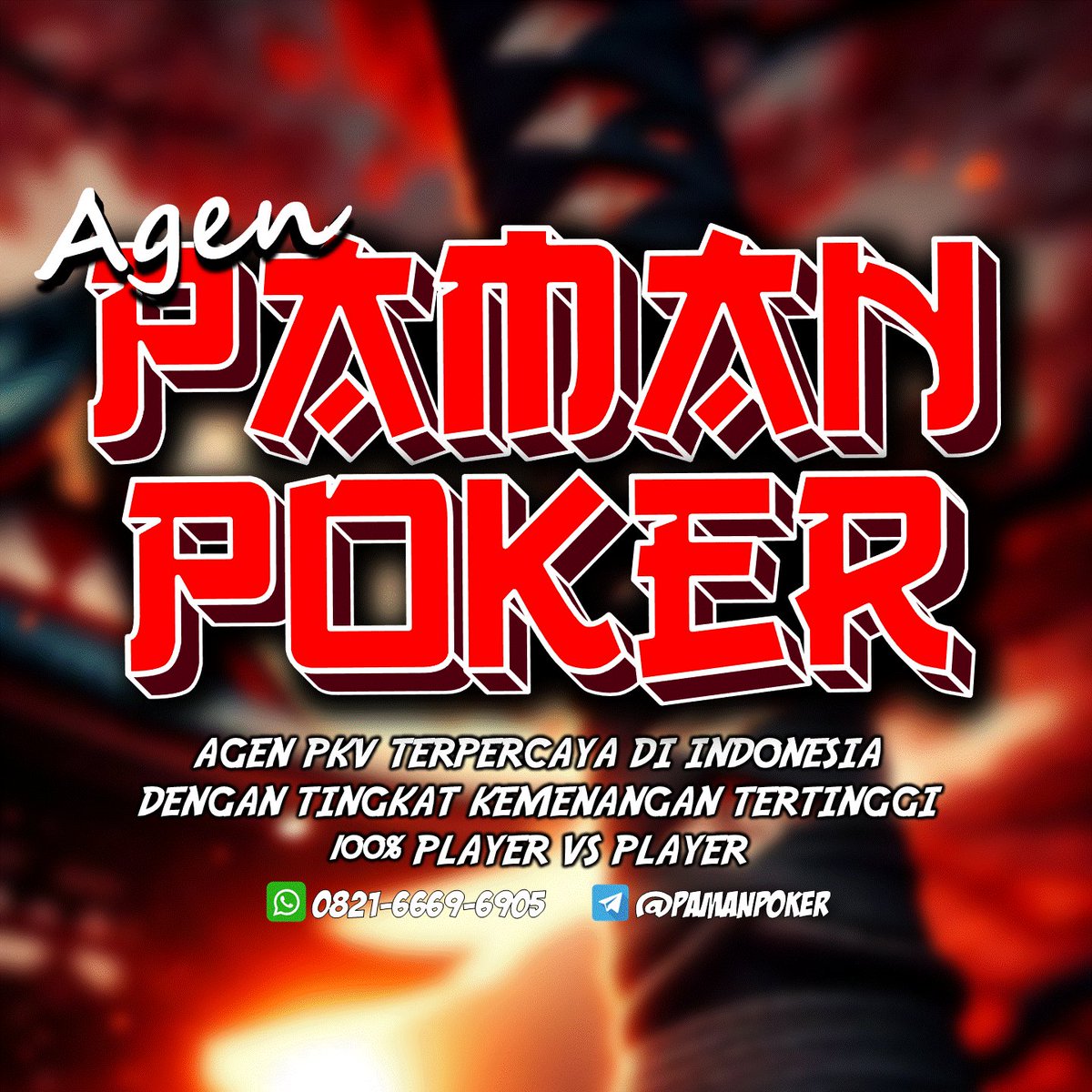 pamanpoker's tweet photo. Join Bersama Agen Pamanpoker Agen PKV Indonesia
Hubungi kontak di bawah ini:
WHATSAPP : 0821-6669-6905
TELEGRAM : @Pamanpoker

#bandarceme #pamanpoker #cemekeliling #bandarcemekeliling #pkvonline #daftarpamanpoker #daftarpkvgames #pkvindonesia https://t.co/HcBnZTX70U