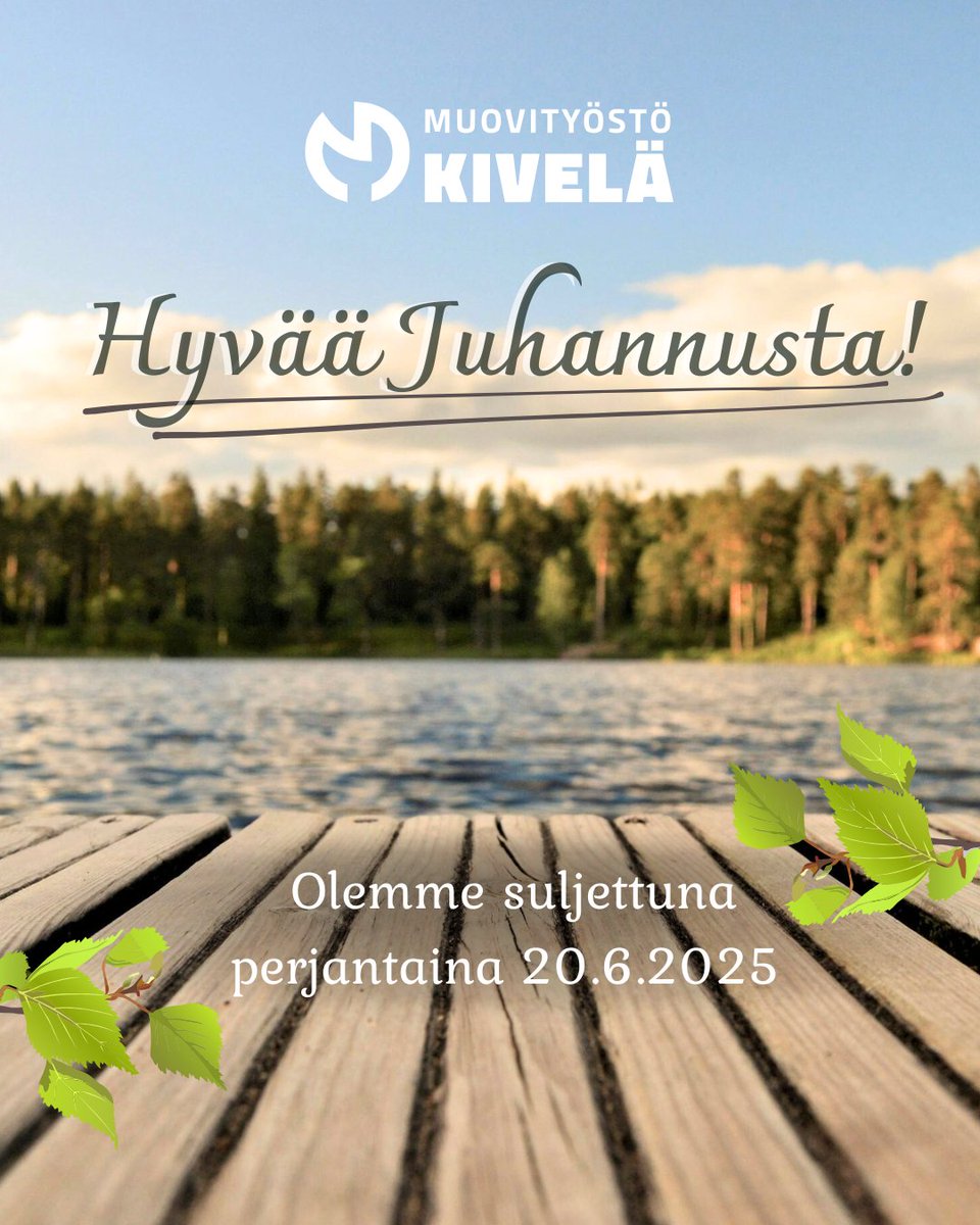 Olemme avoinna taas maanantaina 23.6. klo. 8.00 alkaen 🌿#hyvääjuhannusta 

Tilaukset voit jättää osoitteeseen myynti@muovityosto.fi
#muovityöstökivelä