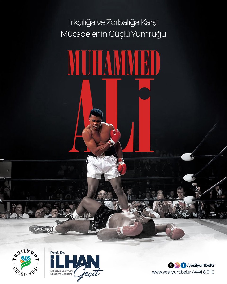 "Allah'tan zenginlik istedim. Bana İslam'ı verdi."
Muhammed Ali

Ringlerin unutulmaz ismi, dünya spor tarihine damga vuran büyük şampiyon Muhammed Ali’yi vefatının yıl dönümünde saygı ve rahmetle anıyorum.
