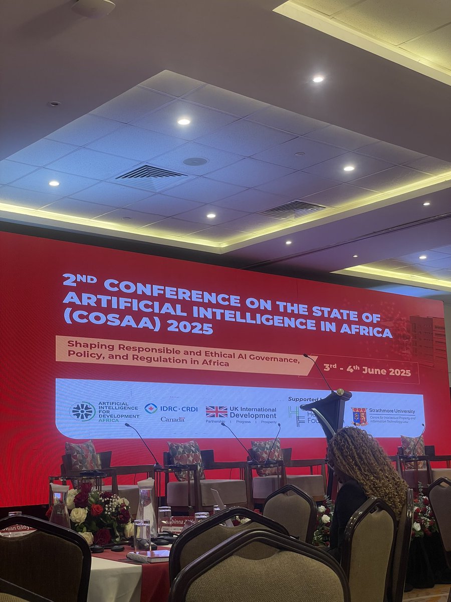 African Internet Rights Alliance (@airafrica) on Twitter photo Live at #COSAA2025 by <a href="/StrathCIPIT/">Strathmore CIPIT</a> in Nairobi, Kenya 🇰🇪
Stakeholders in the room are set for an engaging 2-days of immense learning and dialogue for better AI governance, policy and regulation in Africa. Live at #COSAA2025 by <a href="/StrathCIPIT/">Strathmore CIPIT</a> in Nairobi, Kenya 🇰🇪
Stakeholders in the room are set for an engaging 2-days of immense learning and dialogue for better AI governance, policy and regulation in Africa.