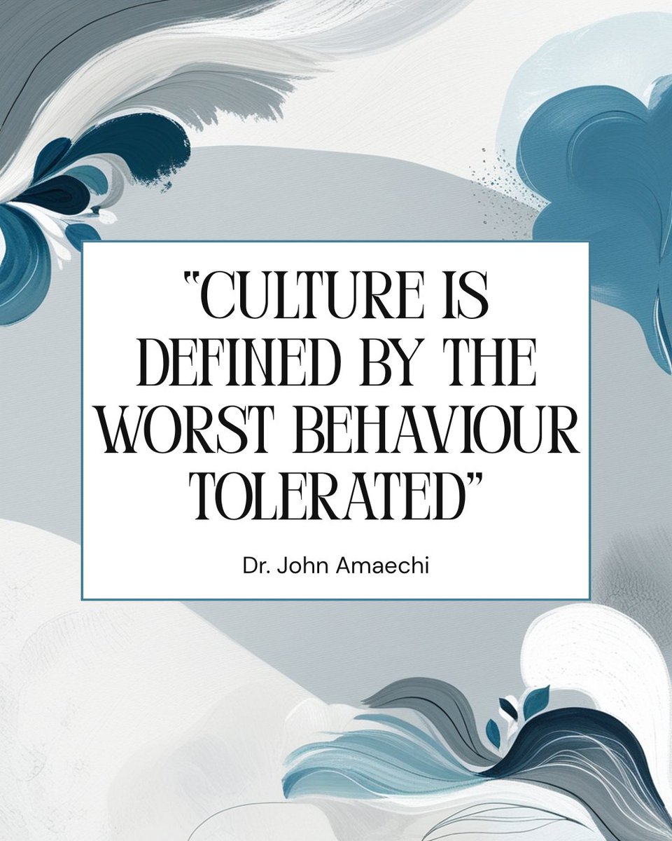 andycoleynlp's tweet image. #Culture is defined by the worst behaviour tolerated - @JohnAmaechi 

I heard this quote last week and it really resonated with me in terms of the work I do with #leadershipisaskill and the leadership transformation programmes I run.  

Want to shape a supportive culture?  DM me.