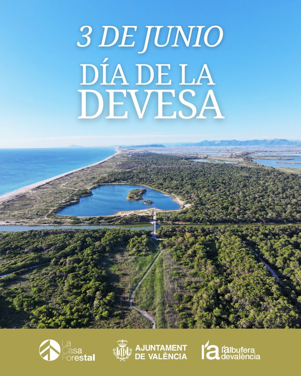Ajuntament València (@ajuntamentvlc) on Twitter photo 🌾Hoy es el Dia de la #Devesa y la concejalía de <a href="/DevesaAlbufera/">Servici Devesa-Albufera</a>🌱 lo celebra en la 📍Casa Forestal de #ElSaler!
🕚 11:00 h
🎤 Discurso institucional
☕ Pausa-café
🏡 Apertura y visita guiada
🎁 Obsequio conmemorativo 🌾Hoy es el Dia de la #Devesa y la concejalía de <a href="/DevesaAlbufera/">Servici Devesa-Albufera</a>🌱 lo celebra en la 📍Casa Forestal de #ElSaler!
🕚 11:00 h
🎤 Discurso institucional
☕ Pausa-café
🏡 Apertura y visita guiada
🎁 Obsequio conmemorativo
