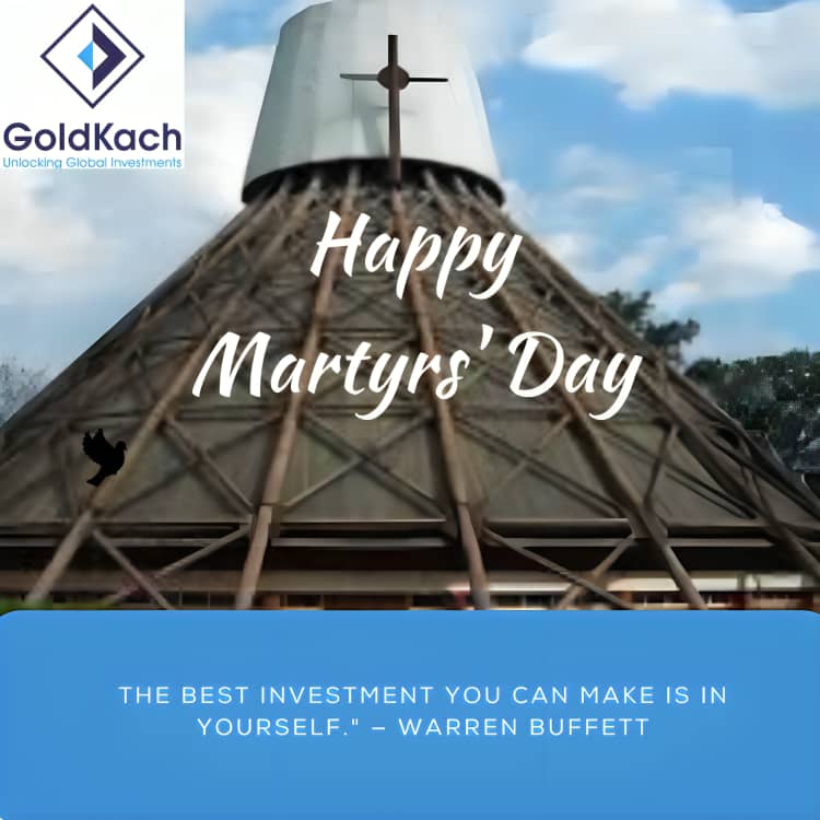 GoldkachL's tweet image. Uganda Martyrs Day Greetings
Dear Esteemed Customers and Prospective Investors,
On this solemn occasion of Uganda Martyrs Day, we pay tribute to the unwavering faith and courage of the Uganda Martyrs, whose enduring legacy continues to inspire us all. @GoldkachL, we are…