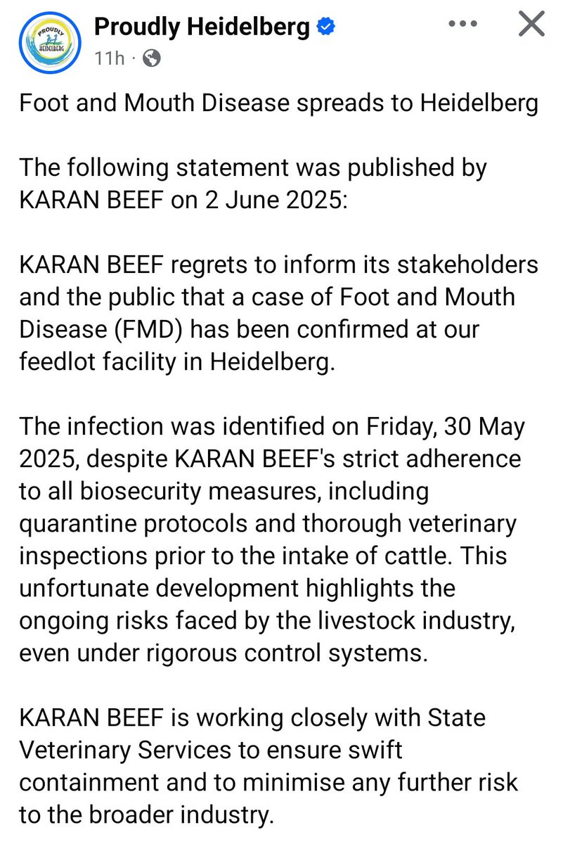 Thanks to our incompetent Govt, we will soon not be able to afford meat. This is a major catastrophe for SA's economy.