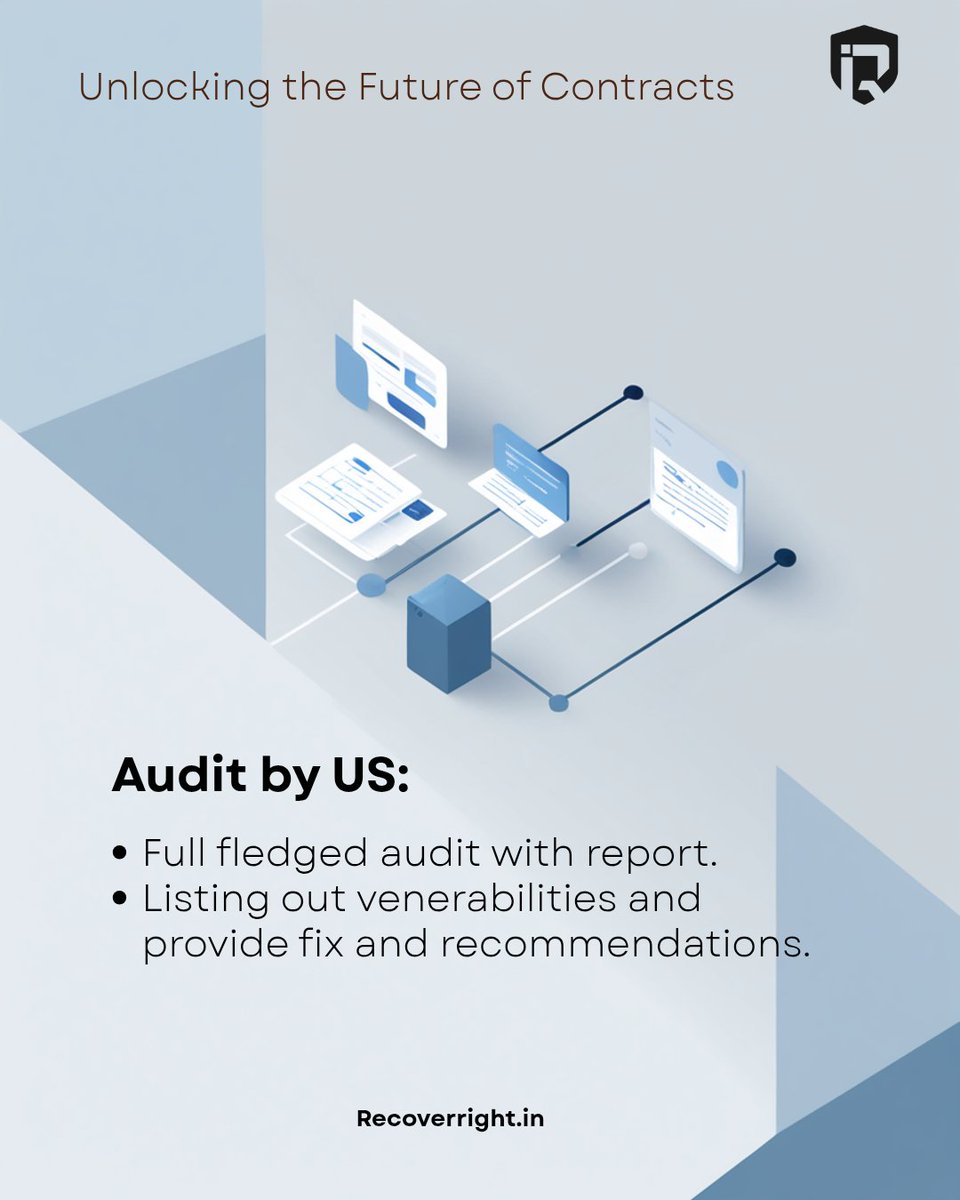 recoverrright's tweet image. Your pre-launch checklist:
✔️ Code quality
✔️ Security tests
✔️ Dependency safety
✔️ Gas optimization
✔️ Final review

#SolidityDev #AuditChecklist #SecureDeploy #ReentrancyCheck #GasEfficiency #Web3Builders