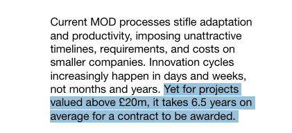 If I had to explain in a single sentence what was wrong with British defence policy, I would use this one from the Strategic Defence Review.