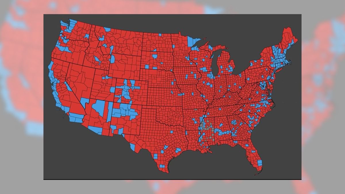 Stupidest map ever shows how overwhelmingly rural counties voted4Shitler in 2024. Now farms are going broke thanks2USAID cuts&amp;deportations of ppl who pick crops&amp;milk cows. Rural hospitals will close w/Medicaid cuts. But hey, they owned the libs&amp;kept that black woman in her place.