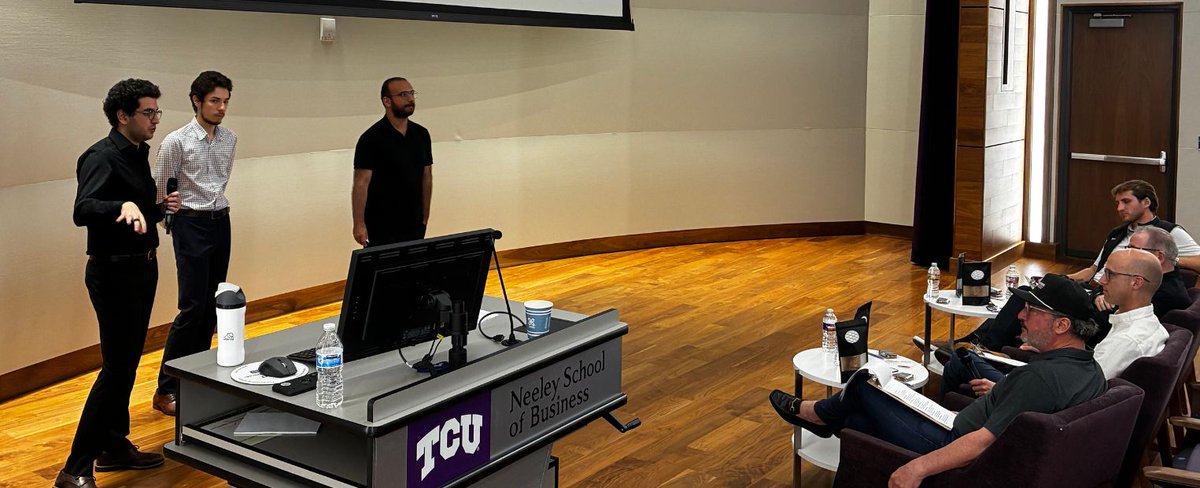 TCU (@tcu) on Twitter photo Two student-led teams with ties to <a href="/TCU_CSE/">TCU Sci & Eng.</a> took home top awards in TCU’s CREATE accelerator program, a one-year initiative that provides mentorship, workshops and startup capital to student entrepreneurs. #LeadOnTCU
Read more: bit.ly/4kwEi3k Two student-led teams with ties to <a href="/TCU_CSE/">TCU Sci & Eng.</a> took home top awards in TCU’s CREATE accelerator program, a one-year initiative that provides mentorship, workshops and startup capital to student entrepreneurs. #LeadOnTCU
Read more: bit.ly/4kwEi3k