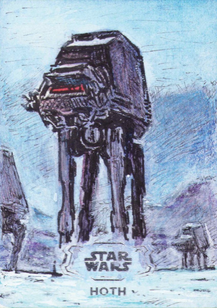 Jinja_Ninja_78's tweet image. Some Hoth sketch cards from Topps Star Wars 2024 Hyperspace that I worked on.

#StarWars #hoth #sketchcards #topps