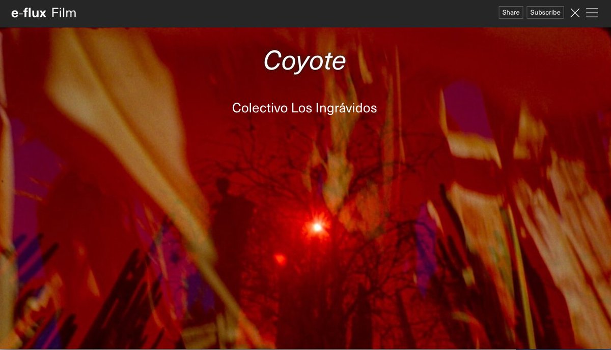 #NowStreaming <a href="/e_flux/">e-flux</a> #Film Teocalli + Coyote | Colectivo Los Ingrávidos  e-flux.com/film/programs/…