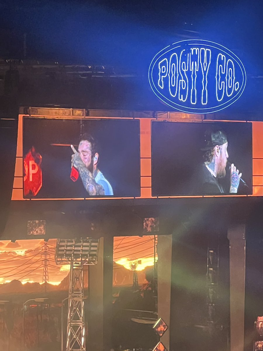 Impromptu Monday Night <a href="/JellyRoll615/">Jelly Roll</a> + <a href="/PostMalone/">Post Malone</a> concert with <a href="/TaylorHathorn/">Taylor Hathorn</a>. 🎶 🎸 🤘🏻