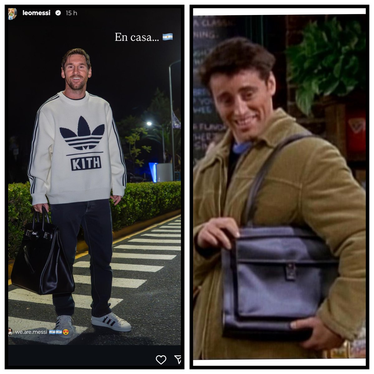 Lindo bolsito mi capitan. Messi