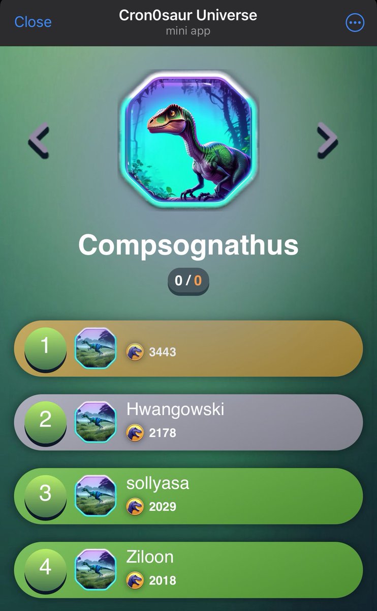 The server is now on fully operational mode ! How far are you going to push yourself up the ranking 🦖 !!! Follow us for more updates <a href="/cryptocom/">Crypto.com</a> <a href="/capy_nation/">Capybara Nation - $BARA is live on Crypto.com</a> <a href="/corgiaiclub/">CorgiAI Social Club</a> <a href="/VVS_finance/">VVS-Finance</a> #CROFAM