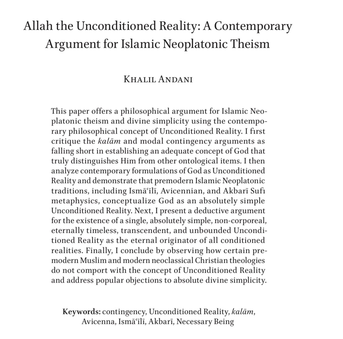 Khalil Andani, PhD tweet media