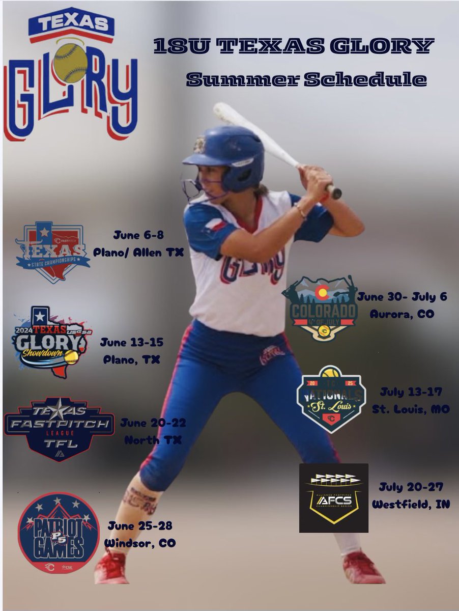 Bri Cesario (@briannacesario) on Twitter photo Getting ready to kick off the summer szn this weekend!! Can’t wait to hit the dirt with my girls again, been way too long!! <a href="/TexasGlory/">Texas Glory</a> #GloryNation #AllGloryToGod Getting ready to kick off the summer szn this weekend!! Can’t wait to hit the dirt with my girls again, been way too long!! <a href="/TexasGlory/">Texas Glory</a> #GloryNation #AllGloryToGod
