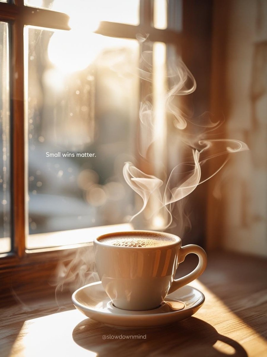 slowdownmind's tweet photo. 🌤️ Good morning!
Sometimes, just getting out of bed is a victory. Be gentle with yourself. Progress is not always loud.
@slowdownmind
#GentleMornings #SmallWins #SelfCompassion #goodmorning https://t.co/KoHXlxoFuF