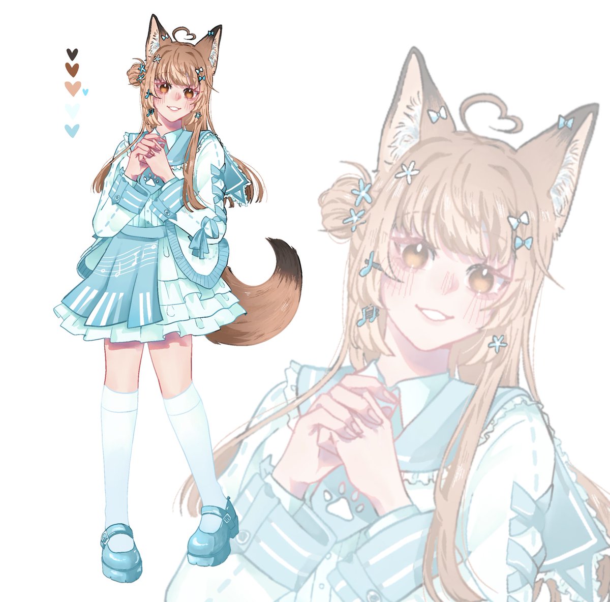 bearbeam__'s tweet image. พ้มเกิดแล้ว ขอบคุณเพื่อนที่ออกแบบตัวเลาเองให้น่ารักขนาดนี้ 🥺🦊
Art by : น้งมิ้นท์โตะ