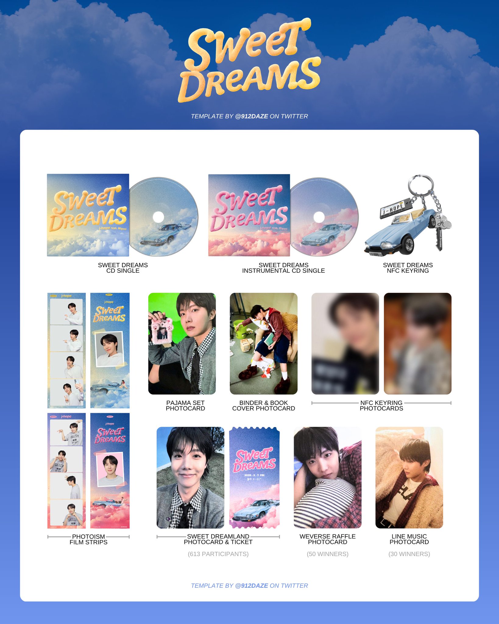 J-HOPE 【Sweet Dreams】Mini トレカ Binder J-HOPE - [SWEET DREAMS] (OFFICIAL MD Mini Photo Card Binder