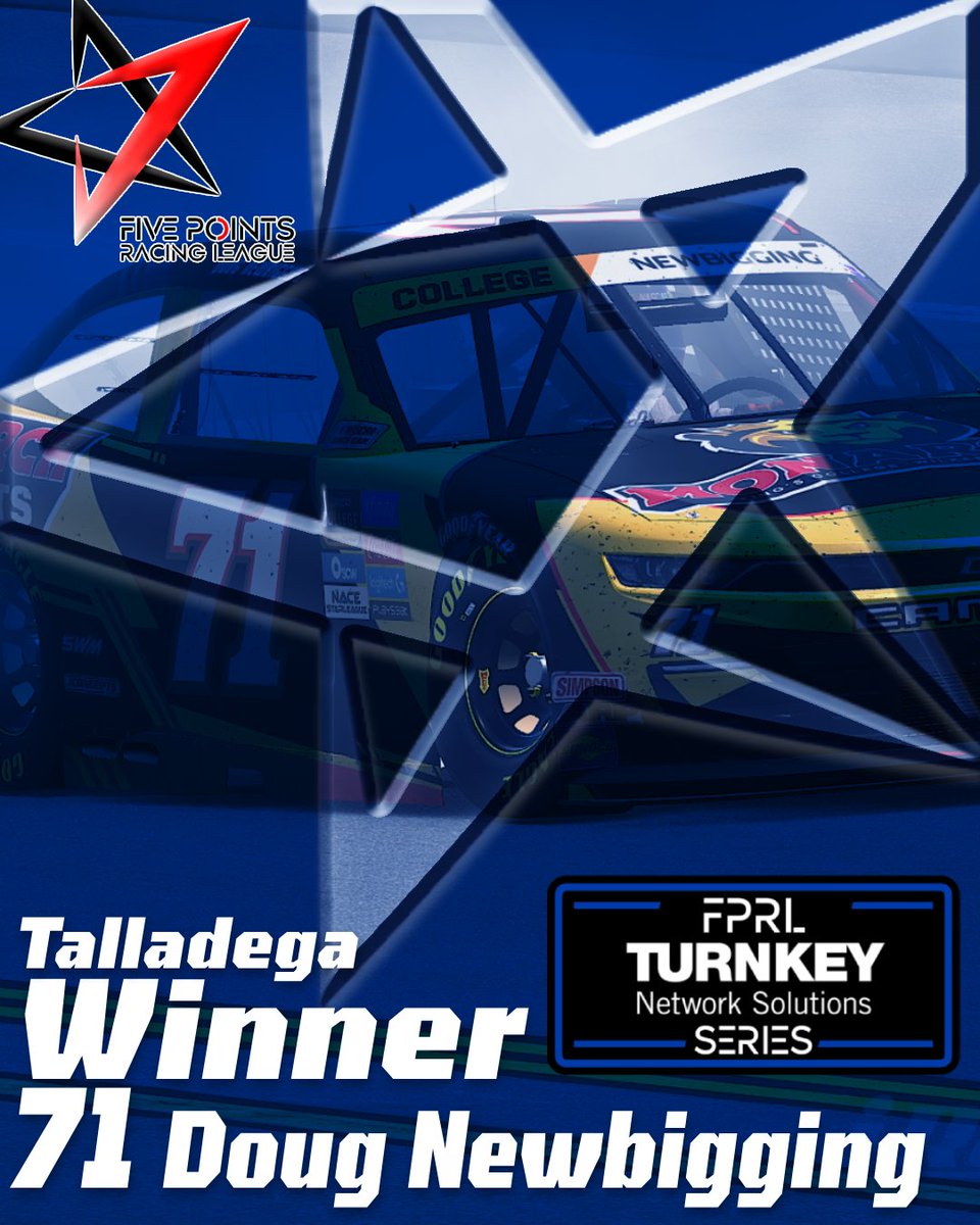 Doug Newbigging wins at Talladega and wins the FPRL Regular Season Championship!