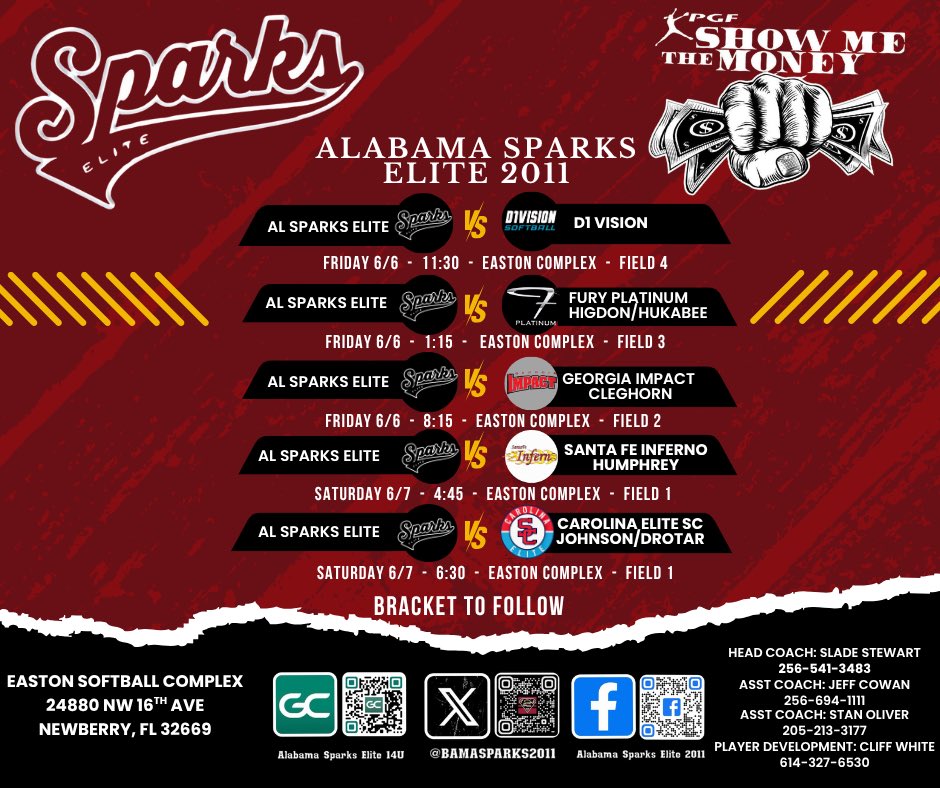 Hartley Hurt 2029 (@hartley_hurt) on Twitter photo Excited about this coming weekend!! On the road again! “Show me the Money”.
<a href="/NoFoSoftball/">N. Forsyth Softball</a> <a href="/BamaSparks2011/">Alabama Sparks Elite 14U</a> <a href="/ExtraInningSB/">EXTRA INNING SOFTBALL</a> <a href="/LineDsoftball/">Line Drive Media</a> Excited about this coming weekend!! On the road again! “Show me the Money”.
<a href="/NoFoSoftball/">N. Forsyth Softball</a> <a href="/BamaSparks2011/">Alabama Sparks Elite 14U</a> <a href="/ExtraInningSB/">EXTRA INNING SOFTBALL</a> <a href="/LineDsoftball/">Line Drive Media</a>