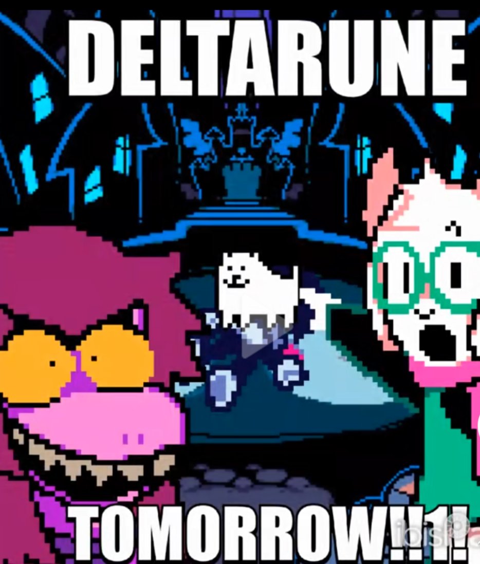 CHAVALES, DELTAURNE FOKIN MMAÑANA 
AHORA SI, ESTO ES PARA LO QUE PRSCTICAMOS, DELTARUNE MAÑANA