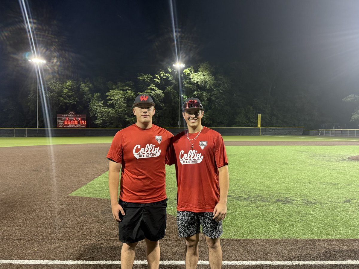 Congrats to Reid &amp; Tre on representing us in the Collin-Orcutt Senior All-Star Game tonight @ Brown Park! A great honor for two great young men!