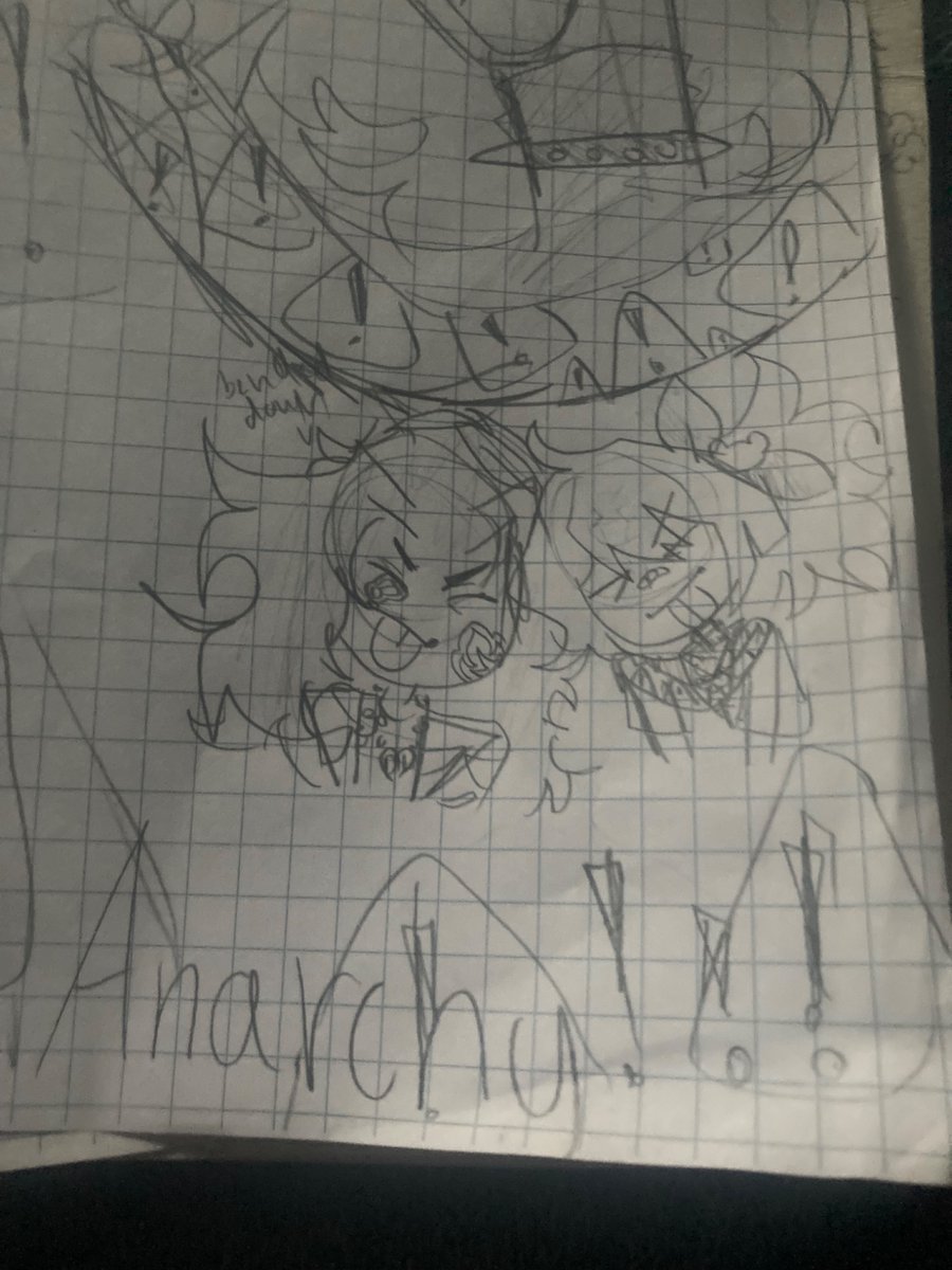 oh yea I forgot I made this two at school 😼
bro I’m moving to streamers 💔🥀/j
anyway ANARCHY !!!!
HERES A OTHER ONE 😼😼😼
[#anartchy]