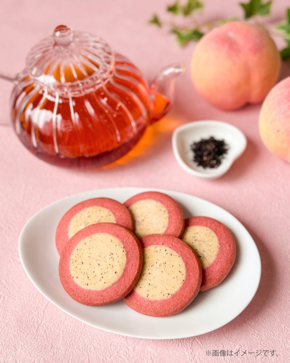 期間限定！！ 量り売りクッキーにて 🍑 #ピーチティークッキー 販売中