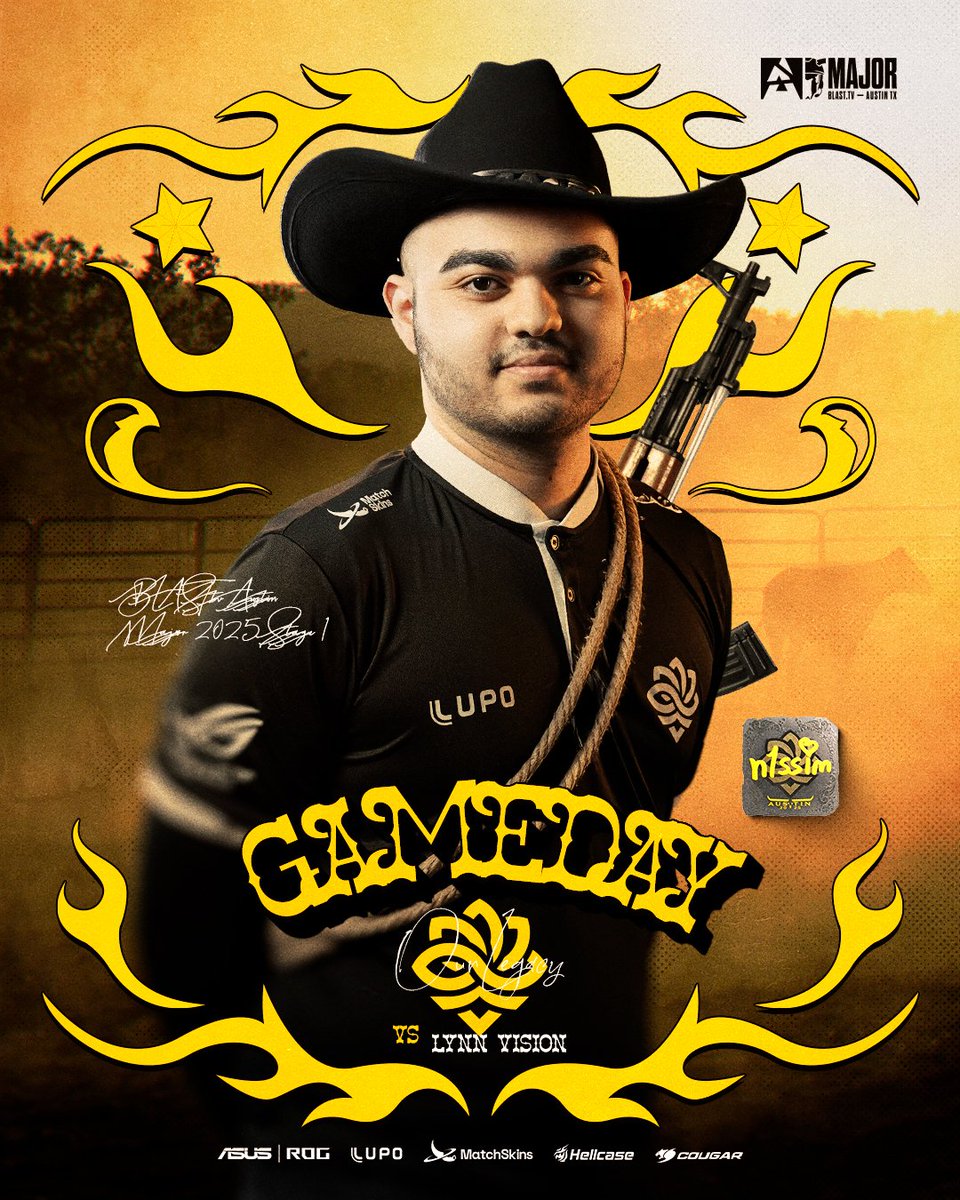 Chegou o dia! Hoje tem Major!
Vamos buscar a primeira vitória pra começar daquele jeitão no Stage 1!

🆚 Lynn Vision
⏰ 14:30
🖥️ twitch.tv/legacytvbrasil l twitch.tv/blast

#OurLegacy #LegacyCS #BLASTtvMAJOR