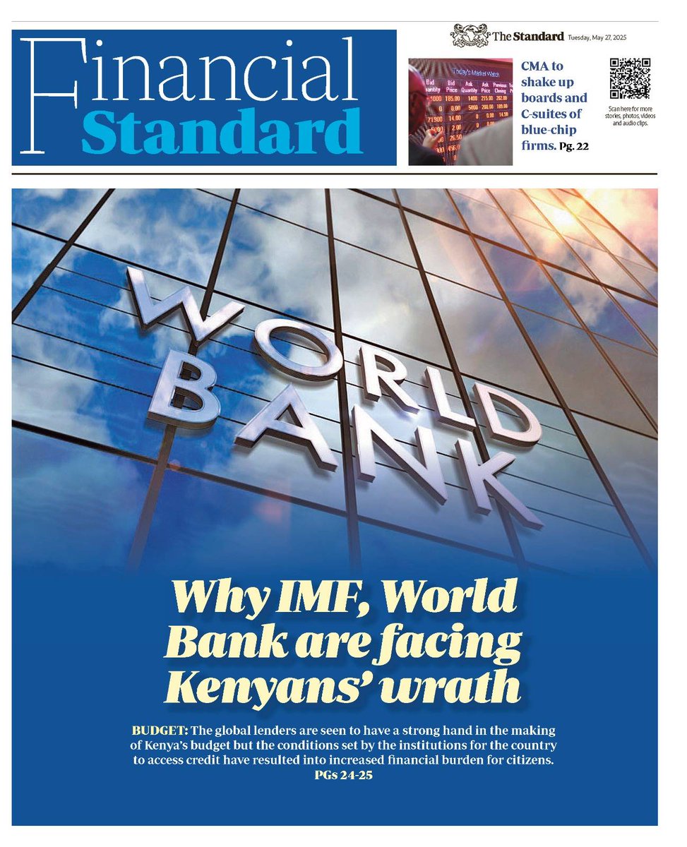 Today in the Standard Newspaper: Weston arm-twist

Stay informed with The Standard E-Paper delivered straight to your device anytime, anywhere. Get FULL ACCESS for just Sh7699 all year and SAVE over 45%! Download the app:
bit.ly/TheStandardDig…