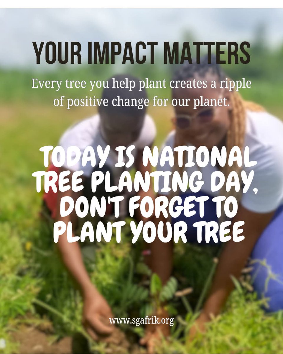 SGAfrik_'s tweet image. Hope you have done your duty as a dendrophile. Yesterday was the National Tree Planting Day. You still have time to plant a tree today because everyday is a tree day. 
#TreePlantingDay #TreePlantingChallenge