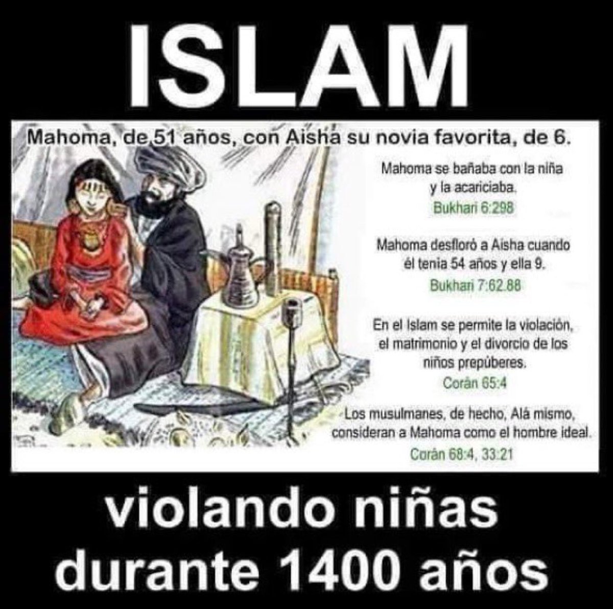 israelievvered's tweet photo. @sonu2267 @Afghan609 Toda verdad #Islam es #Perverso, #Pedofilos, #Zoofilicos 🤔👹👇🏻😡☝🏻. https://t.co/uIWOmIQ0qB