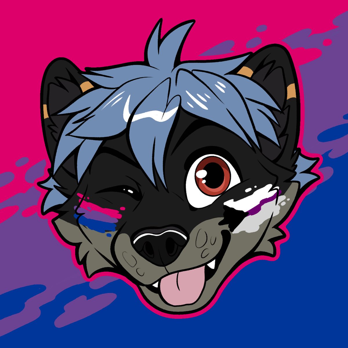 Happy Pride Month!~ 🏳️‍🌈🥰

🎨: <a href="/silvixenart/">✨ Silvixen ✨</a> 

#art #furry #pride