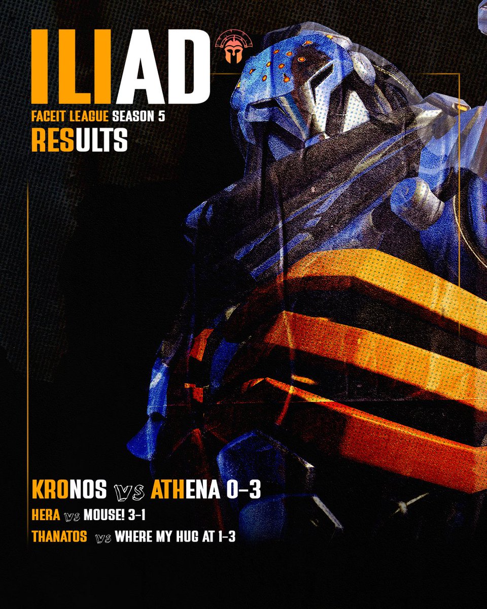 IliadEsports's tweet photo. FACEIT League S5 — Game Day Recap
ATHENA 🏛️ def. KRONOS ⏳

The gods clashed—and Athena outwitted time itself.
👑 HERA secures the W in Advanced 
💀 Thanatos takes the L in Open 

From Open to Expert, ILIAD left their mark.
The grind continues.

#FACEIT_OW | #DestinyAwaits https://t.co/bgYIcnrPkC