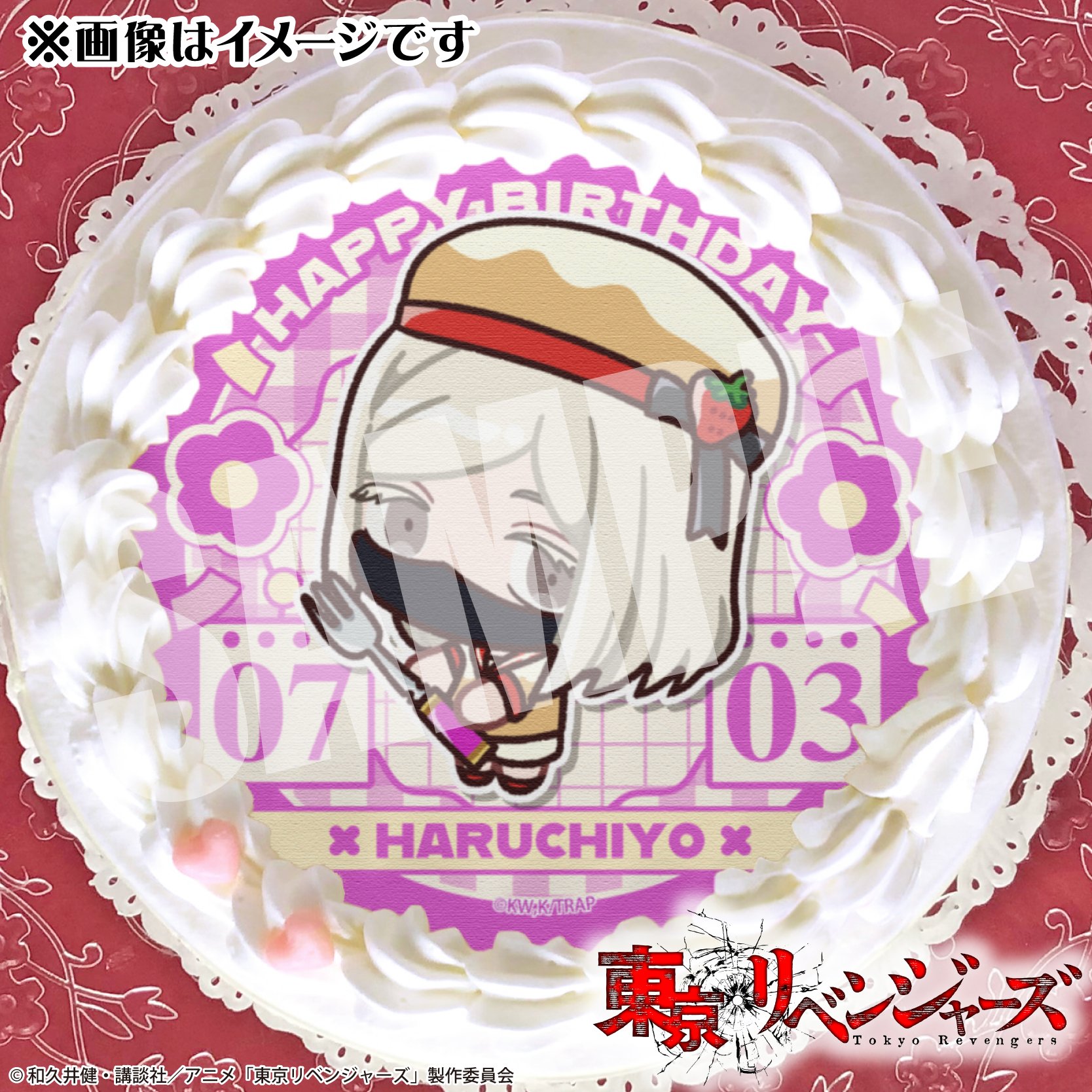 東京リベンジャーズ　乾青宗　九井一　プリロールケーキ　特典　缶バッジ　クリスマス 公式】九井 一 [4月1日] ケーキ・マカロン・カップケーキ