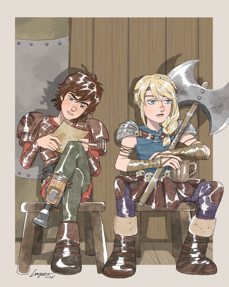 Lingi15's tweet photo. Been rewatch RTTE recently, can’t stop thinking of this 😂
#httyd #hiccuphaddock #astridhofferson https://t.co/2zDBBE7Tlj