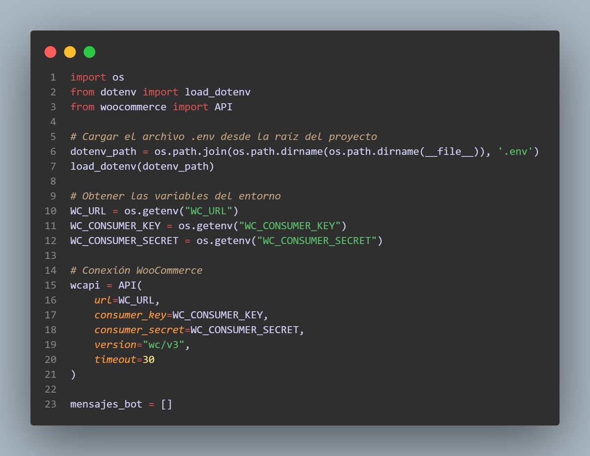 Jarez_Dev's tweet image. #100DaysOfCodepython #100DiasDeCodigoel reto de 100 días en mi día 74 y 75 desarrolado un bot de telegram una funcion la cual me permita crear los productos en en mi woocomerce asi como actualizarlos tambien hice el consumo de mi archivo .env