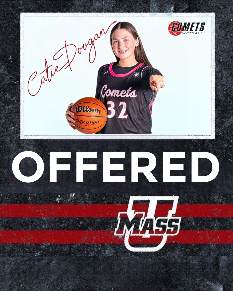 Comets Basketball (@cometsballers) on Twitter photo Congrats to our 2028 Catie Doogan on her offer from <a href="/UMassWBB/">UMass Women's Basketball</a>
<a href="/UANextGHoops/">Girls UAA</a> <a href="/SelectEventsBB/">Select Events Basketball</a> Congrats to our 2028 Catie Doogan on her offer from <a href="/UMassWBB/">UMass Women's Basketball</a>
<a href="/UANextGHoops/">Girls UAA</a> <a href="/SelectEventsBB/">Select Events Basketball</a>