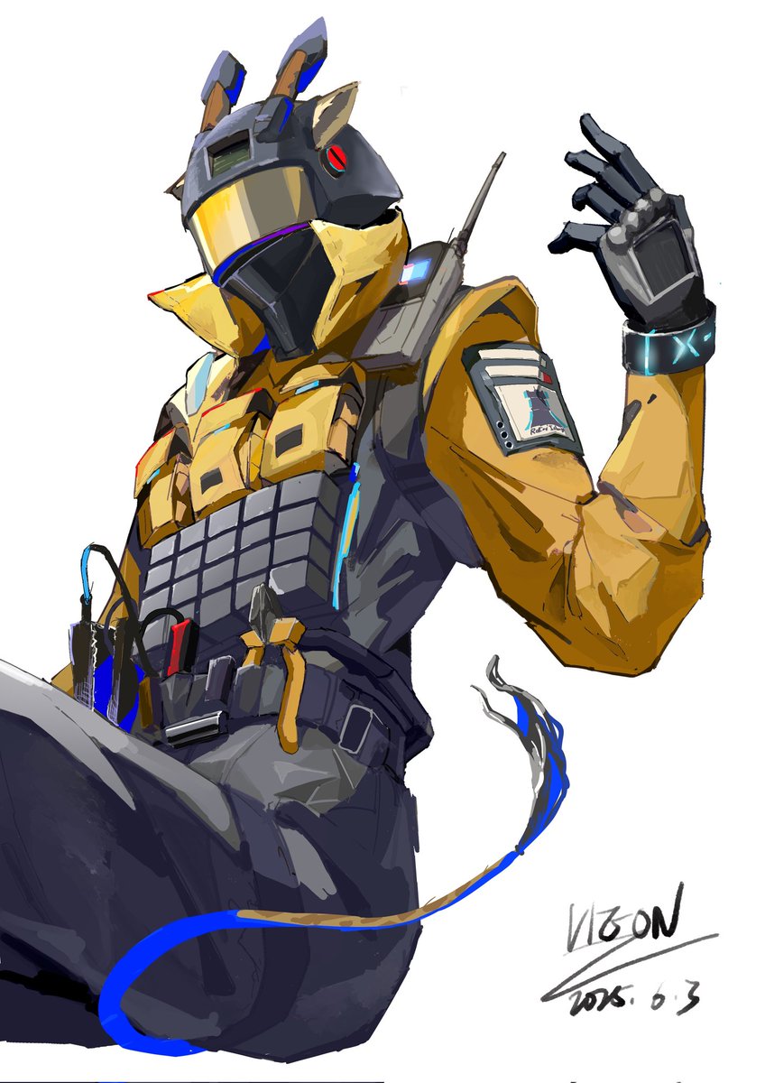 #Arknights #ArknightsFanArt #Mechanist
疯狂的🦌！疯狂的🦌！