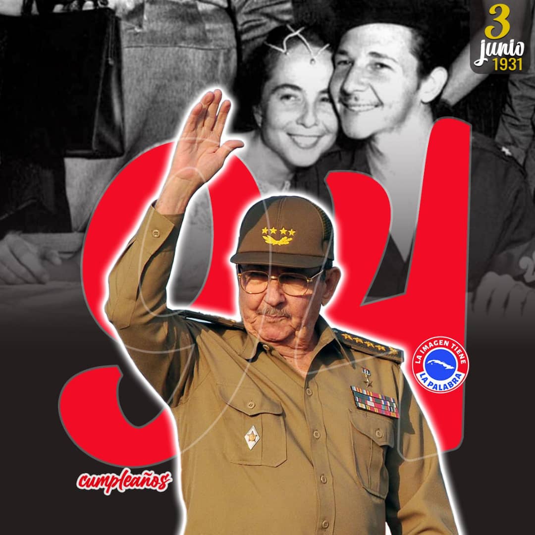 ¡Muchas felicidades en su cumpleaños!, para el General de Ejército Raúl Castro. Líder de la Revolución Cubana, gracias por sus enseñanzas, por su ejemplo, el mejor discípulo de Fidel”
#LaHabanaViveEnMí