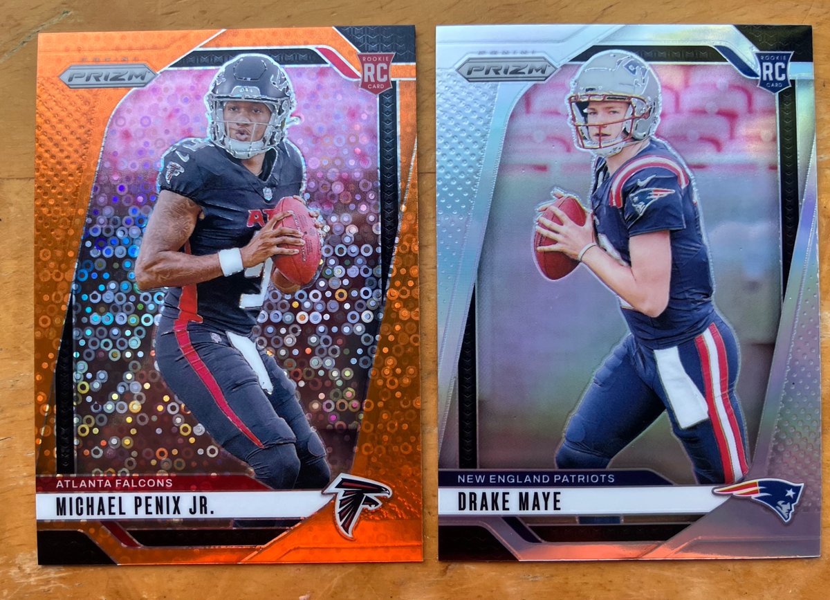 PatakhmaC's tweet photo. @HeathElliott79 Maye Silver Prizm - $50
Penix Jr Orange Disco - $20 https://t.co/674DrXlNjO
