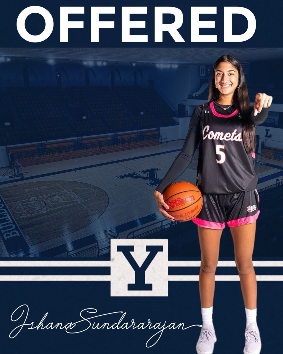 Comets Basketball (@cometsballers) on Twitter photo Congrats to our 2028 Ishana Sundararajan on her offer from <a href="/YaleWBasketball/">Yale Women’s Basketball</a>
<a href="/UANextGHoops/">Girls UAA</a> <a href="/SelectEventsBB/">Select Events Basketball</a> Congrats to our 2028 Ishana Sundararajan on her offer from <a href="/YaleWBasketball/">Yale Women’s Basketball</a>
<a href="/UANextGHoops/">Girls UAA</a> <a href="/SelectEventsBB/">Select Events Basketball</a>